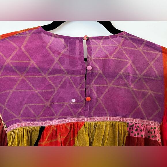 BI^nk London x Anthropologie Miranda Peasant Blouse - Picture 11 of 11